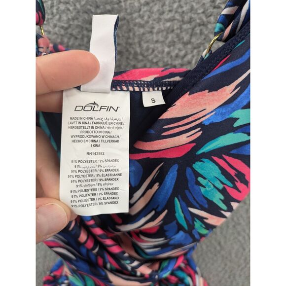 *NEW* Dolfin Aquashape Women's Wrap Front Tankini Top Bliss Print sz Small - Picture 10 of 13